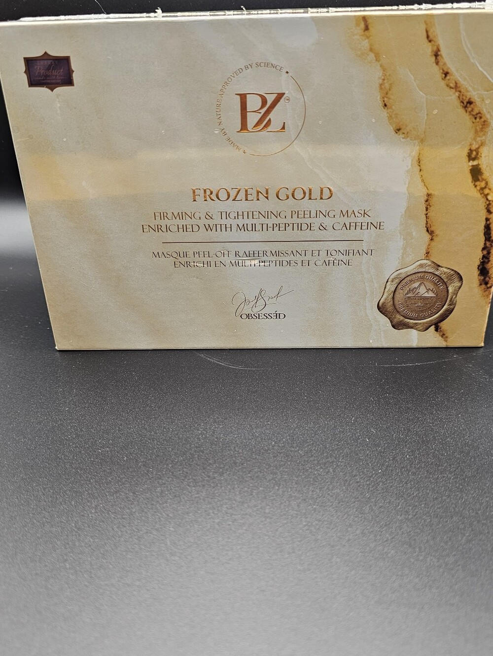 Below Zero brand Frozen Gold Firming & Tightening Peeling Mask